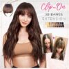 3D Clip-In Bangs matu pieaudzēšana